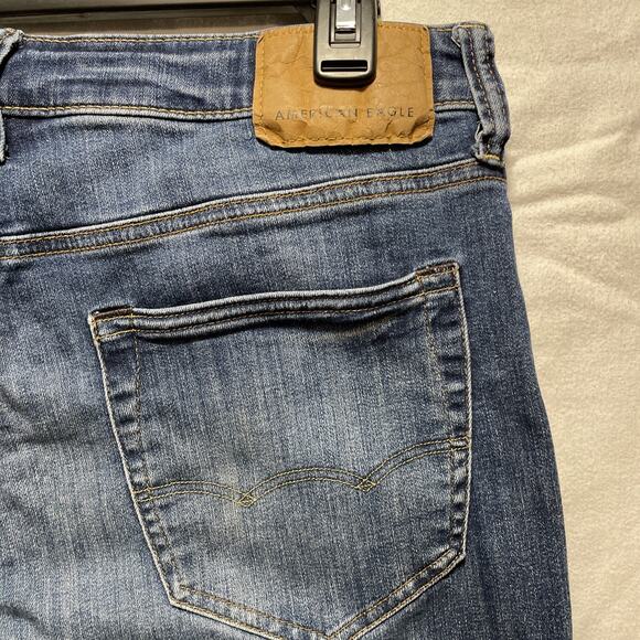 American Eagle 30x34 Men's Next Level Flex Original Straight Jeans - Picture 7 of 16